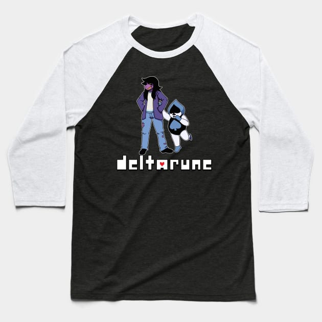 Deltarune Spamton Baseball T-Shirt by capo_tees